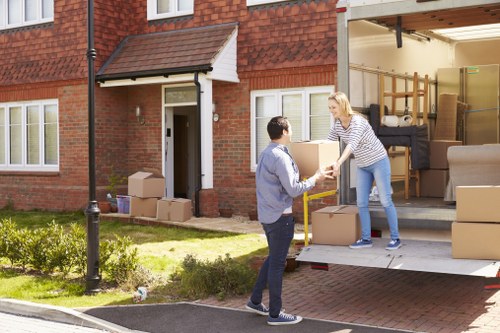 Removal team preparing a local move in Watford