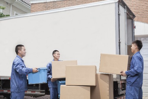 Van loading near residential streets in Watford