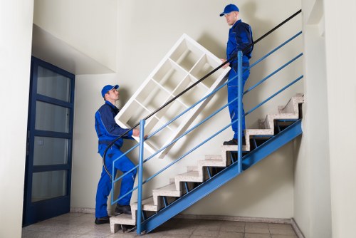 Careful loading of office equipment for a Watford workplace move