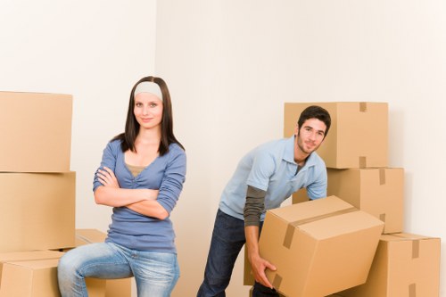 Preparing boxes and furniture for a local home move