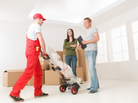 Local moving van supporting a home or flat move in Watford