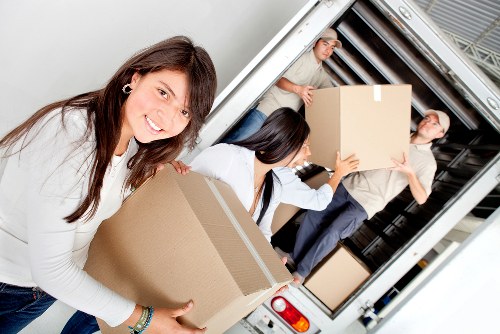 Commercial man and van removals support for a Watford office move