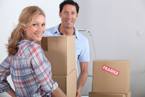 Furniture being loaded for a domestic move in Watford